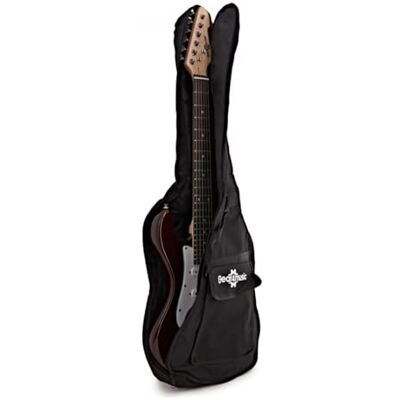 gear4music Funda para Guitarra Eléctrica 3/4 en Nylon con Asa y Correas, Negro Para Guitarras Eléctricas 3/4, Protección Ajustada, Construcción Duradera, Fácil de Transportar gear4music Funda para Guitarra Eléctrica 3/4 en Nylon con Asa y Correas, Negro Para Guitarras Eléctricas 3/4, Protección Ajustada, Construcción Duradera, Fácil de Transportar