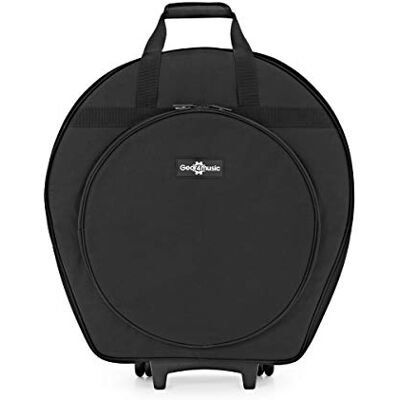 gear4music Funda de Platillos Ligera con Ruedas de Transporta hasta 7 platillos, tela resistente con separadores internos, asa extensible y ruedas, correas incluidas gear4music Funda de Platillos Ligera con Ruedas de Transporta hasta 7 platillos, tela resistente con separadores internos, asa extensible y ruedas, correas incluidas
