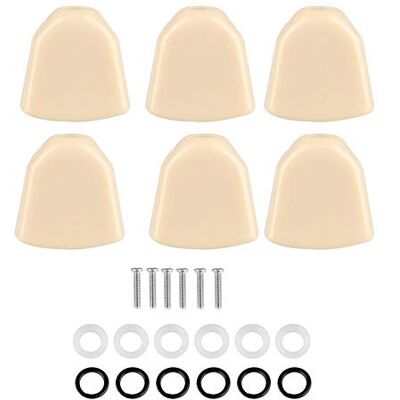 VBESTLIFE 6 PCS/Set Guitar Acrílico Botones de Clavijas Clavijas Cabezas de máquina para Guitarra Accesorio de música(Color Crema) VBESTLIFE 6 PCS/Set Guitar Acrílico Botones de Clavijas Clavijas Cabezas de máquina para Guitarra Accesorio de música(Color Crema)