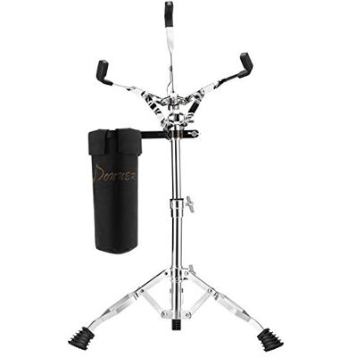 Donner Soportes para caja, doble refuerzo con soporte para baquetas, Snare Soportes de 10 '' 14 '' Snare Drum/Drum Pad, Trípode de doble refuerzo, actualizado Donner Soportes para caja, doble refuerzo con soporte para baquetas, Snare Soportes de 10 '' 14 '' Snare Drum/Drum Pad, Trípode de doble refuerzo, actualizado
