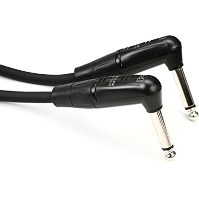 Hosa , Pro Guitar Patch Cable, REAN Right-angle to Same, 18 in Hosa , Pro Guitar Patch Cable, REAN Right-angle to Same, 18 in