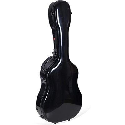 Crossrock Funda de Fibra de Vidrio Dreadnought para Guitarra Martin D28 / Taylor 814CE, Carcasa Negra Brillante, Interior de Terciopelo Azul, Cerradura TSA, Correas de Mochila, Carcasa rígida Crossrock Funda de Fibra de Vidrio Dreadnought para Guitarra Martin D28 / Taylor 814CE, Carcasa Negra Brillante, Interior de Terciopelo Azul, Cerradura TSA, Correas de Mochila, Carcasa rígida