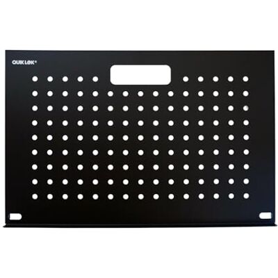 QUIK LOK Estante metálico 54 x 35 cm, fabricado en acero, grosor 1,5 mm, peso 2,35 kg, color negro QUIK LOK Estante metálico 54 x 35 cm, fabricado en acero, grosor 1,5 mm, peso 2,35 kg, color negro