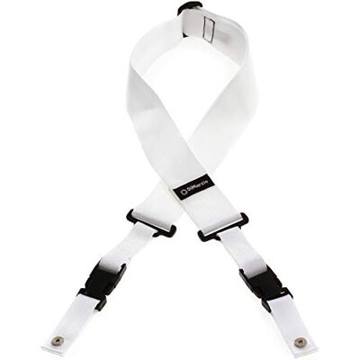 DiMarzio Correa Cliplock de Guitarra, Blanco DiMarzio Correa Cliplock de Guitarra, Blanco