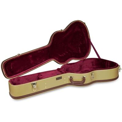 Crossrock 17” Jazz Guitar Case for Gibson L5/ES-300 Vinyl Tweed Finish, Lock & Storage – Wooden Hardshell Case for Archtop Hollow-Body Electrics () Crossrock 17” Jazz Guitar Case for Gibson L5/ES-300 Vinyl Tweed Finish, Lock & Storage – Wooden Hardshell Case for Archtop Hollow-Body Electrics ()