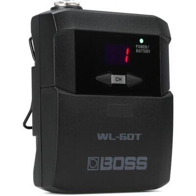 Boss Transmisor inalámbrico para el sistema inalámbrico WL-60 Conecta un segundo instrumento para hacer cambios rápidos en directo Hasta 25 horas de autonomía Boss Transmisor inalámbrico para el sistema inalámbrico WL-60 Conecta un segundo instrumento para hacer cambios rápidos en directo Hasta 25 horas de autonomía