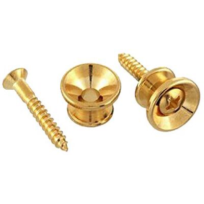 Allparts ' AP 0670 – 002 "correa Botones 2 unidades de repuesto y piezas pequeñas para guitarra de oro Allparts ' AP 0670 – 002 "correa Botones 2 unidades de repuesto y piezas pequeñas para guitarra de oro
