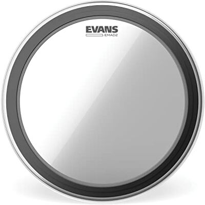 EVANS Parche para Bombo EMAD2 Clear 20 Pulgadas EVANS Parche para Bombo EMAD2 Clear 20 Pulgadas