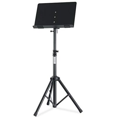 Classic Cantabile Atril OST-350 2 en 1, Atril de orquesta, Extensible de 58 Repisa desmontable, También usable como atril de mesa, Posicionable en altura baja, Abrazadera de inclinación extra fuerte Classic Cantabile Atril OST-350 2 en 1, Atril de orquesta, Extensible de 58 Repisa desmontable, También usable como atril de mesa, Posicionable en altura baja, Abrazadera de inclinación extra fuerte