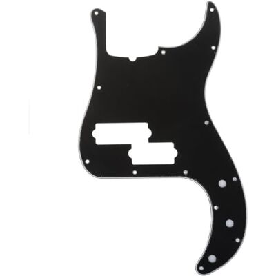 Musiclily Pro 5 Cuerdas 13 Agujeros Estilo Contemporáneo P Bass Pickguard Golpeador para Bajo Fender Precision Bass American,3 capas Negro Musiclily Pro 5 Cuerdas 13 Agujeros Estilo Contemporáneo P Bass Pickguard Golpeador para Bajo Fender Precision Bass American,3 capas Negro