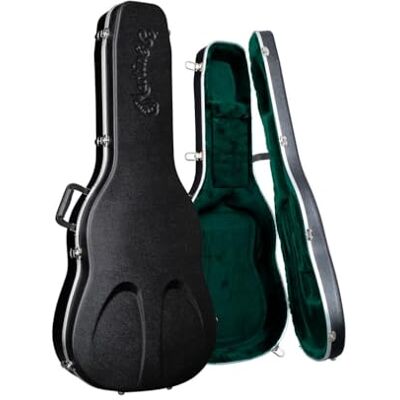 Martin Estuche para guitarra estilo Dreadnought 14 trastes, moldeado, rígido, negro, terciopelo verde () Martin Estuche para guitarra estilo Dreadnought 14 trastes, moldeado, rígido, negro, terciopelo verde ()