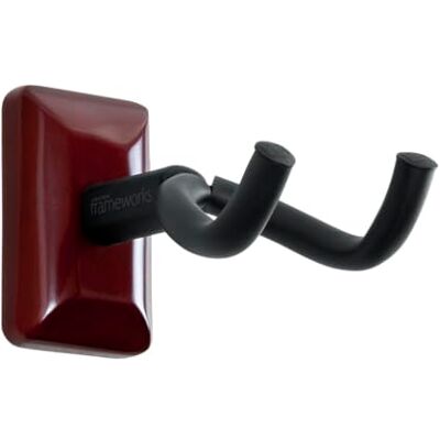 Gator Frameworks Soporte de Pared para Guitarra Compatible con la Mayoría de Guitarras, Acústicas, Eléctricas o Bajo, con Placa de Montaje de Cerezo () Gator Frameworks Soporte de Pared para Guitarra Compatible con la Mayoría de Guitarras, Acústicas, Eléctricas o Bajo, con Placa de Montaje de Cerezo ()