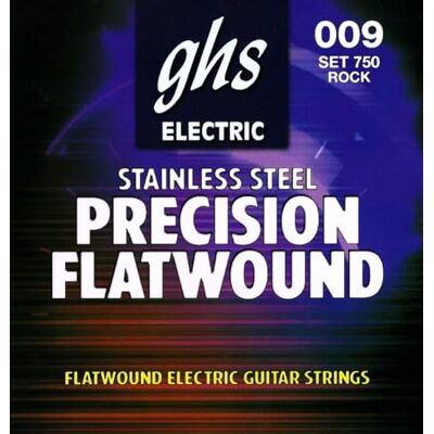 GHS Strings GHS Precisión Flatwound Rock n Roll Cadena establecen para guitarra eléctrica GHS Strings GHS Precisión Flatwound Rock n Roll Cadena establecen para guitarra eléctrica