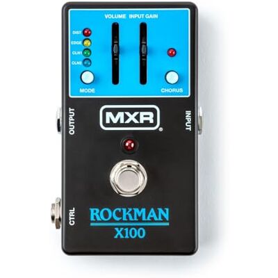 MXR X100 Rockman Pedal Rockman X100 Analog Tone Processor con 4 Preset, Compresión Calibrada y Chorus Bucket-Brigade MXR X100 Rockman Pedal Rockman X100 Analog Tone Processor con 4 Preset, Compresión Calibrada y Chorus Bucket-Brigade