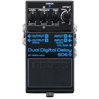 Boss Pedal de Delay Digital Doble Sonido Auténtico del Mítico Pedal Compacto Roland 00 Funciones Modernas y Versátiles Boss Pedal de Delay Digital Doble Sonido Auténtico del Mítico Pedal Compacto Roland 00 Funciones Modernas y Versátiles