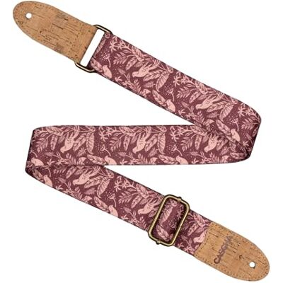 Cascha Correa para ukelele vegano – Malva Birds – Correa ajustable y cómoda para ukelele hecha de materiales ecológicos, duradera y elegante, se adapta a todos los ukeleles, ideal para todos los Cascha Correa para ukelele vegano – Malva Birds – Correa ajustable y cómoda para ukelele hecha de materiales ecológicos, duradera y elegante, se adapta a todos los ukeleles, ideal para todos los