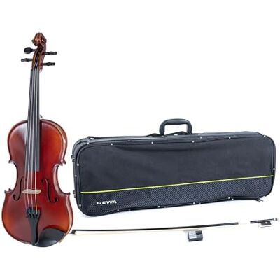 GEWA Conjunto de violín Ideale VL 2 para zurdos – 4/4 listo para tocar, arco de Carbono, cuerdas Larsen Aurora, estuche para violín GEWA Conjunto de violín Ideale VL 2 para zurdos – 4/4 listo para tocar, arco de Carbono, cuerdas Larsen Aurora, estuche para violín