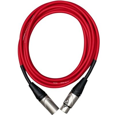 Cascha Advanced Line Cable de micrófono (3 m), color rojo Cascha Advanced Line Cable de micrófono (3 m), color rojo
