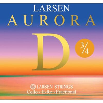 LARSEN STRINGS Cuerdas para violonchelo Aurora D 3/4 Medium LARSEN STRINGS Cuerdas para violonchelo Aurora D 3/4 Medium