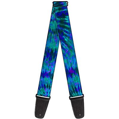 Buckle-Down Correa de guitarra Tie Dye verde, azul y morado, 5 cm de ancho Bajo eléctrico acústico verde azul morado Tie Dye Buckle-Down Correa de guitarra Tie Dye verde, azul y morado, 5 cm de ancho Bajo eléctrico acústico verde azul morado Tie Dye