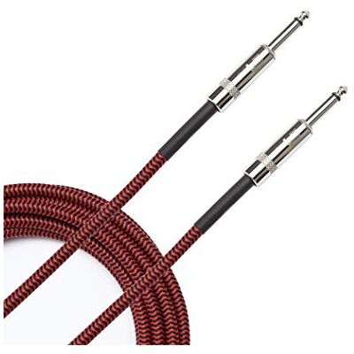 D'Addario Cable de Guitarra Trenzado Accesorio para Instrumentos 20 Pies/7.62 Metros Rojo 1 Paquete D'Addario Cable de Guitarra Trenzado Accesorio para Instrumentos 20 Pies/7.62 Metros Rojo 1 Paquete