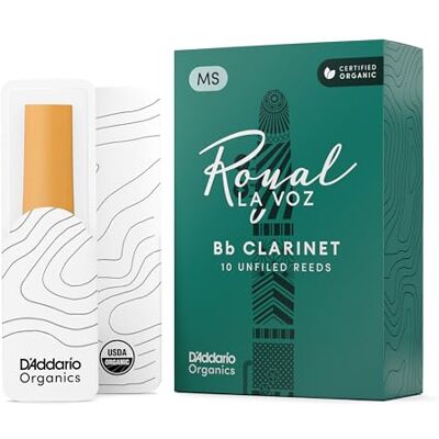 D'Addario Rico La Voz Medium Soft Strength Reeds for Bb Clarinet (Pack of 10) D'Addario Rico La Voz Medium Soft Strength Reeds for Bb Clarinet (Pack of 10)
