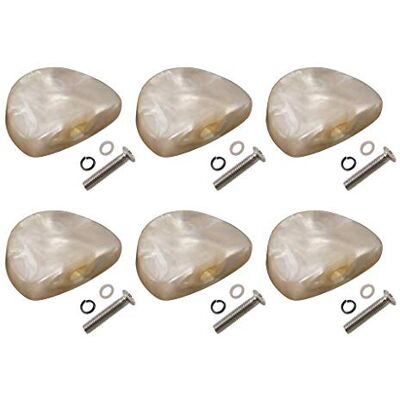 Desconocido Tapas universales para clavijas de afinación de guitarra Beige Pearl (paquete de 6) Desconocido Tapas universales para clavijas de afinación de guitarra Beige Pearl (paquete de 6)