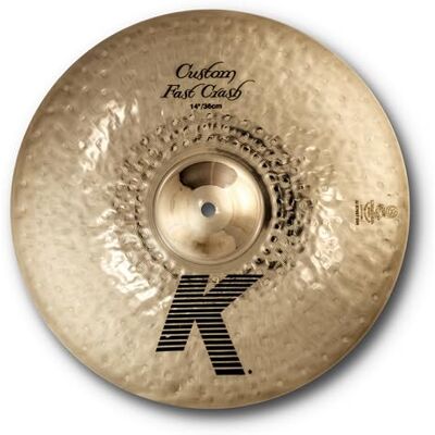 Zildjian K Custom Series 14" Fast Crash Cymbal Brilliant finish Zildjian K Custom Series 14" Fast Crash Cymbal Brilliant finish