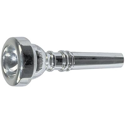 Vincent Bach 7EW bañado en plata copa corneta boquilla, Shallow Vincent Bach 7EW bañado en plata copa corneta boquilla, Shallow