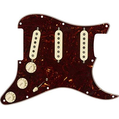 Fender Golpeador precableado para Strat, guitarra eléctrica, S/S/S Tex-Mex, Tortoise Shell Fender Golpeador precableado para Strat, guitarra eléctrica, S/S/S Tex-Mex, Tortoise Shell