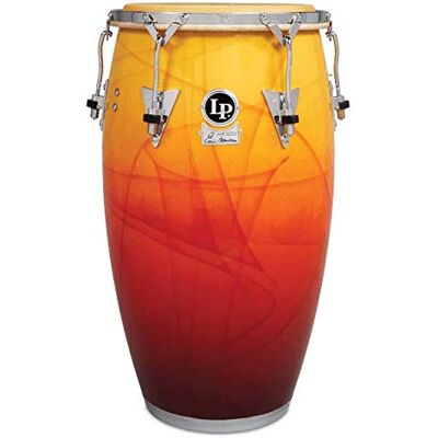 Latin Percussion Conga Eddie Montalvo Signature Tumba de fibra de vidrio 12,5" , acabado gráfico original, hardware cromado Latin Percussion Conga Eddie Montalvo Signature Tumba de fibra de vidrio 12,5" , acabado gráfico original, hardware cromado