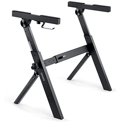 Donner DKS-100 Soporte plegable para teclado, estilo Z, resistente, portátil, ajustable y plegable, apto para teclado MIDI de 37 54 61 88 teclas, teclados electrónicos, pianos digitales Donner DKS-100 Soporte plegable para teclado, estilo Z, resistente, portátil, ajustable y plegable, apto para teclado MIDI de 37 54 61 88 teclas, teclados electrónicos, pianos digitales