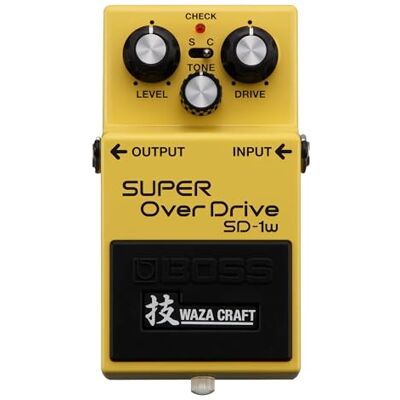Boss SUPER OverDrive Premium Waza Craft Gitaareffectpedaal met Analoge Circuits Authentieke Reproductie van de Legendarische SD-1 SUPER Overdrive Boss SUPER OverDrive Premium Waza Craft Gitaareffectpedaal met Analoge Circuits Authentieke Reproductie van de Legendarische SD-1 SUPER Overdrive