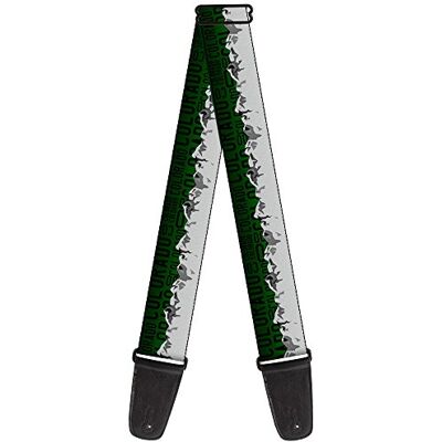 Buckle-Down GS-W35504 Colorado Correa para guitarra, Colorado Mountains Green/Black Text/Grays Buckle-Down GS-W35504 Colorado Correa para guitarra, Colorado Mountains Green/Black Text/Grays