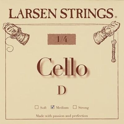 LARSEN STRINGS Cuerdas para violonchelo Original Fractional tallas pequeñas A 1/4 Medium LARSEN STRINGS Cuerdas para violonchelo Original Fractional tallas pequeñas A 1/4 Medium
