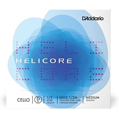 D'Addario Helicore Cello Single D String, 1/2 Scale, Medium Tension D'Addario Helicore Cello Single D String, 1/2 Scale, Medium Tension
