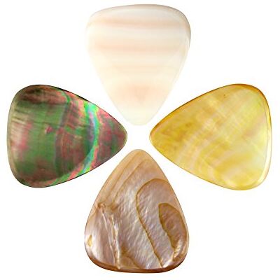 Timber Tones Púas de guitarra, Shell Tones, 4 unidades Timber Tones Púas de guitarra, Shell Tones, 4 unidades