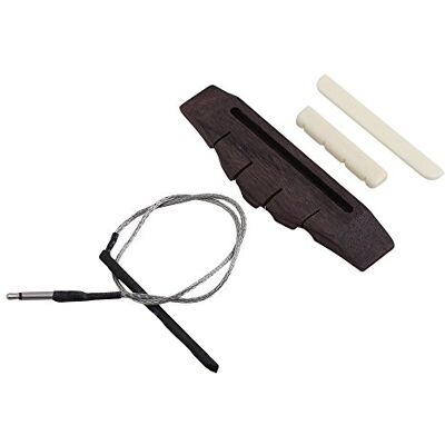Desconocido Rosewood Puente Piezo Puente Tuerca Sillín para Ukelele 4 Cuerda Guitarra Desconocido Rosewood Puente Piezo Puente Tuerca Sillín para Ukelele 4 Cuerda Guitarra