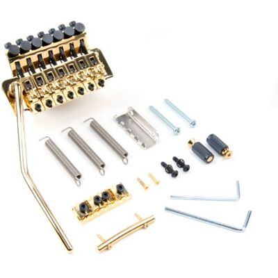 Floyd Rose FL frt-401 de S300 g Vibrato Kit (7 de String) Incluye Nut de String Retainer Oro Floyd Rose FL frt-401 de S300 g Vibrato Kit (7 de String) Incluye Nut de String Retainer Oro