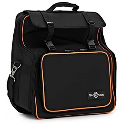 gear4music Bolsa de acordeón con correas de 27 Key/24-48 Bass Acolchado de 15mm, tapa ajustable con hebilla protectora, asa reforzada, bolsillo para partituras gear4music Bolsa de acordeón con correas de 27 Key/24-48 Bass Acolchado de 15mm, tapa ajustable con hebilla protectora, asa reforzada, bolsillo para partituras