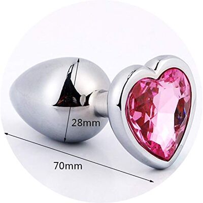 Vibe Productos íntimos e interesantes para adultos, de metal suave al tacto con joyas de cristal con diamantes de imitación, sin juguetes divertidos, juguetes de privacidad para hombres y mujeres Vibe Productos íntimos e interesantes para adultos, de metal suave al tacto con joyas de cristal con diamantes de imitación, sin juguetes divertidos, juguetes de privacidad para hombres y mujeres