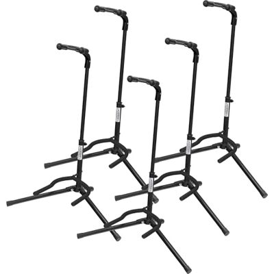 Classic Cantabile GS-200F Soporte para Guitarras Plegable Set de 5 Compatible con guitarra, bajo, banjo, etc., Ambas horquillas plegables, Pies plegables, Ajustable en altura de 57 a 75 cm Classic Cantabile GS-200F Soporte para Guitarras Plegable Set de 5 Compatible con guitarra, bajo, banjo, etc., Ambas horquillas plegables, Pies plegables, Ajustable en altura de 57 a 75 cm