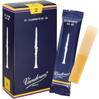 Vandoren Caja de 10 cañas tradicional n.2 para clarinete Vandoren Caja de 10 cañas tradicional n.2 para clarinete