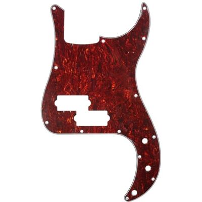 Musiclily Pro 13 Agujeros P-Bass Pickguard Golpeador 4 capas Red Pearl para Bajo Fender Precision Bass Standard American/Mexican Musiclily Pro 13 Agujeros P-Bass Pickguard Golpeador 4 capas Red Pearl para Bajo Fender Precision Bass Standard American/Mexican