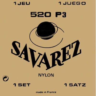 Savarez 655867 Cuerdas de alta tensión, nailon rojo, cuerdas de bajo plateadas Savarez 655867 Cuerdas de alta tensión, nailon rojo, cuerdas de bajo plateadas