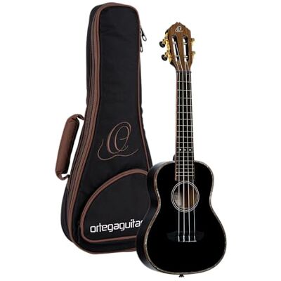 Ortega Guitars Ukelele de Concierto negro Serie Onyx incluye Gig Bag Deluxe abeto/caoba () Ortega Guitars Ukelele de Concierto negro Serie Onyx incluye Gig Bag Deluxe abeto/caoba ()