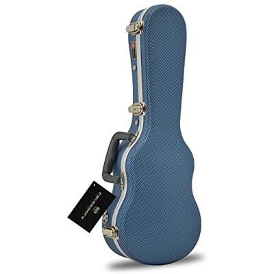 Crossrock ABS ukelele de concierto (funda rígida, color azul Crossrock ABS ukelele de concierto (funda rígida, color azul