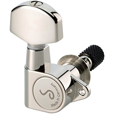 Schaller mecanismo M6 90 3 izquierda/3 derecho níquel Schaller mecanismo M6 90 3 izquierda/3 derecho níquel