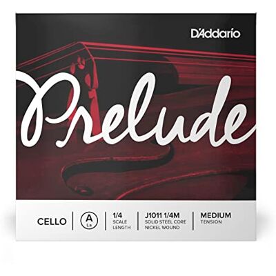 D'Addario Prelude 1/4 Scale Medium Tension Single A String for Cello D'Addario Prelude 1/4 Scale Medium Tension Single A String for Cello