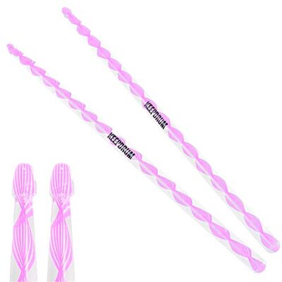 keepdrum Da-Lite P acrílico baquetas 5B Rosa Transparente 1 par keepdrum Da-Lite P acrílico baquetas 5B Rosa Transparente 1 par